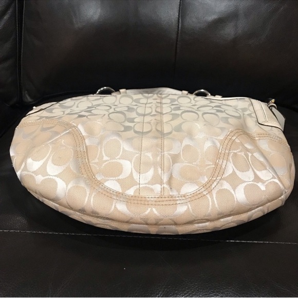 Coach Signature Canvas Ombre Leather trim Hobo Bag - Picture 4 of 6